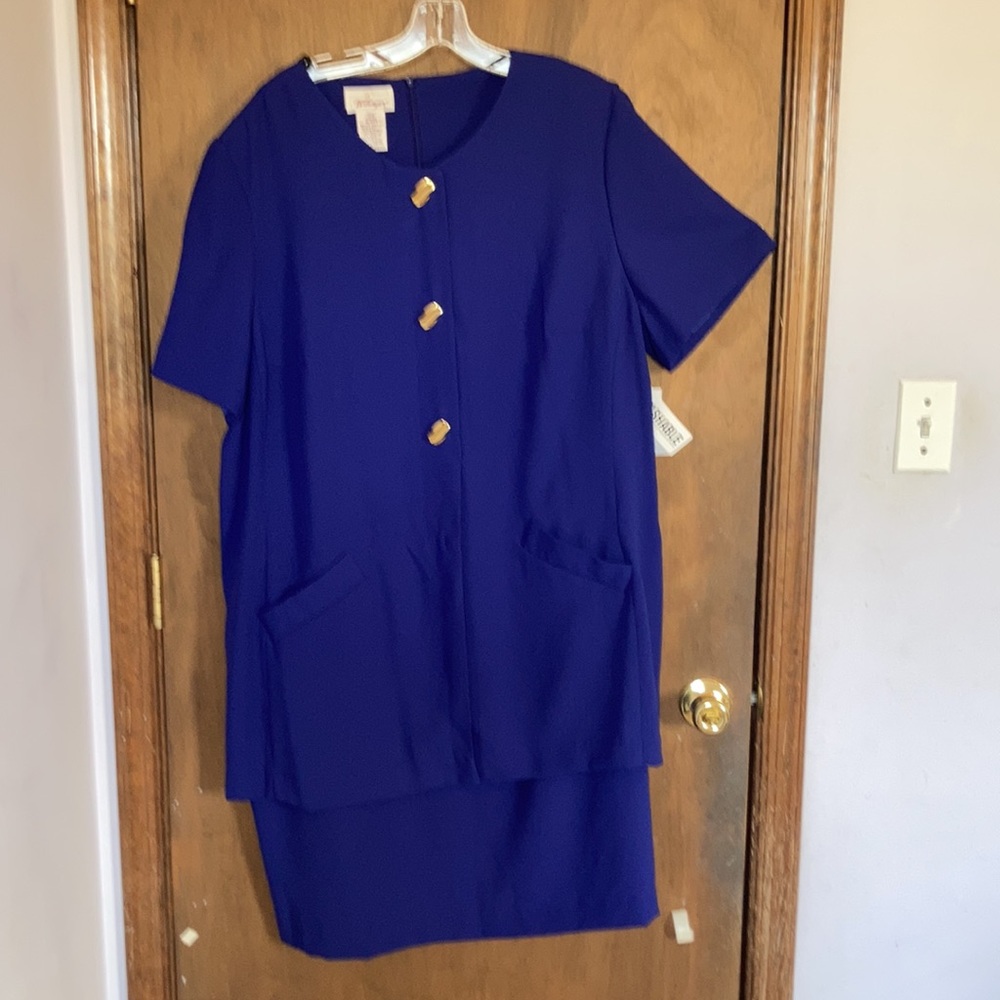 Vintage Worthington dress with shoulder pads size 22W - Picture 5 of 15